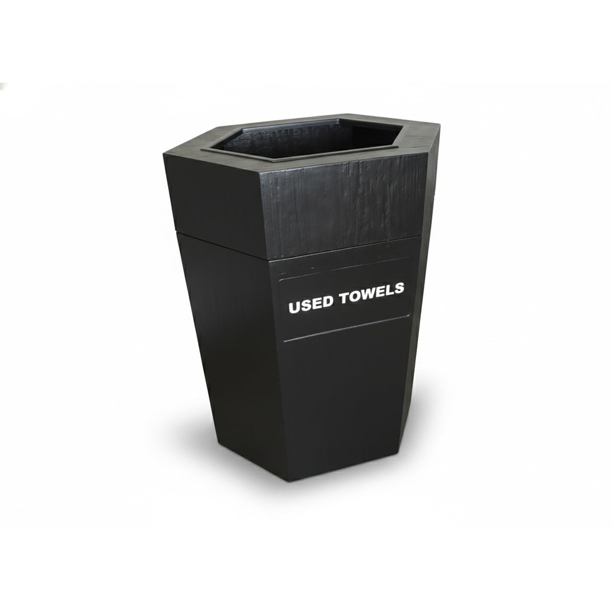 Toallero Hexa Acabado Madera Negra